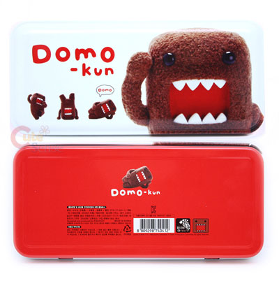 Domo Kun Metal Pencil Case -White